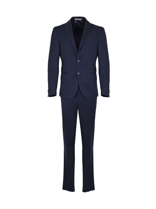 Abito monopetto in lana Blu